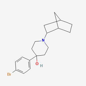 molecular formula C18H24BrNO B3852707 1-bicyclo[2.2.1]hept-2-yl-4-(4-bromophenyl)-4-piperidinol 