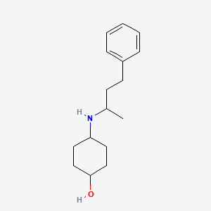 molecular formula C16H25NO B3852711 4-[(1-methyl-3-phenylpropyl)amino]cyclohexanol 