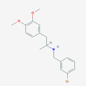 molecular formula C18H22BrNO2 B3852717 (3-bromobenzyl)[2-(3,4-dimethoxyphenyl)-1-methylethyl]amine 