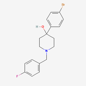 molecular formula C18H19BrFNO B3852734 4-(4-bromophenyl)-1-(4-fluorobenzyl)-4-piperidinol 