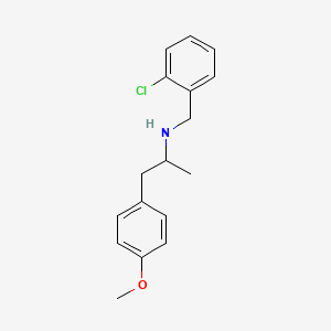 molecular formula C17H20ClNO B3852737 (2-chlorobenzyl)[2-(4-methoxyphenyl)-1-methylethyl]amine 