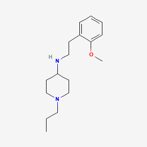 molecular formula C17H28N2O B3852741 N-[2-(2-methoxyphenyl)ethyl]-1-propyl-4-piperidinamine 