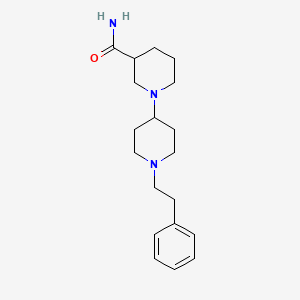 molecular formula C19H29N3O B3852745 1'-(2-phenylethyl)-1,4'-bipiperidine-3-carboxamide 