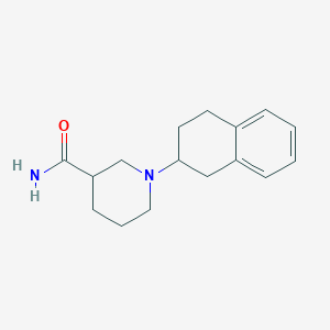 molecular formula C16H22N2O B3852759 1-(1,2,3,4-tetrahydro-2-naphthalenyl)-3-piperidinecarboxamide 