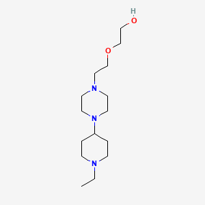 molecular formula C15H31N3O2 B3852764 2-{2-[4-(1-ethyl-4-piperidinyl)-1-piperazinyl]ethoxy}ethanol 
