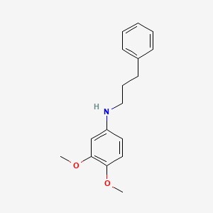 molecular formula C17H21NO2 B3852783 (3,4-dimethoxyphenyl)(3-phenylpropyl)amine 