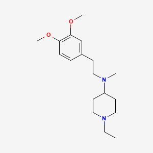 molecular formula C18H30N2O2 B3852800 N-[2-(3,4-dimethoxyphenyl)ethyl]-1-ethyl-N-methyl-4-piperidinamine 