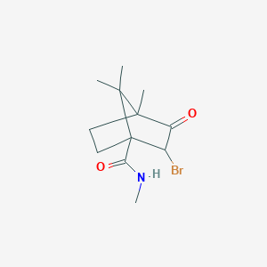 molecular formula C12H18BrNO2 B385283 2-bromo-N,4,7,7-tetramethyl-3-oxobicyclo[2.2.1]heptane-1-carboxamide 