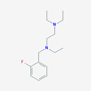 molecular formula C15H25FN2 B3852858 N,N,N'-triethyl-N'-(2-fluorobenzyl)-1,2-ethanediamine 