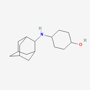 molecular formula C16H27NO B3852872 4-(2-adamantylamino)cyclohexanol 