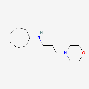 molecular formula C14H28N2O B3852886 N-[3-(4-morpholinyl)propyl]cycloheptanamine 