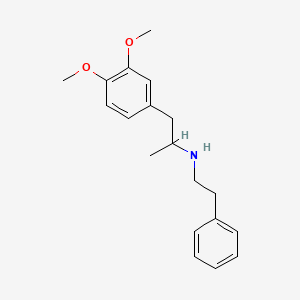 molecular formula C19H25NO2 B3852893 1-(3,4-dimethoxyphenyl)-N-(2-phenylethyl)-2-propanamine 