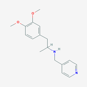 molecular formula C17H22N2O2 B3852897 1-(3,4-dimethoxyphenyl)-N-(4-pyridinylmethyl)-2-propanamine 