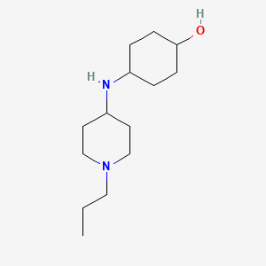 molecular formula C14H28N2O B3852901 4-[(1-propyl-4-piperidinyl)amino]cyclohexanol 