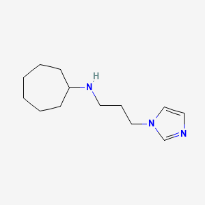 N-[3-(1H-imidazol-1-yl)propyl]cycloheptanamine