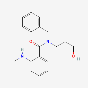 molecular formula C19H24N2O2 B3852922 N-benzyl-N-(3-hydroxy-2-methylpropyl)-2-(methylamino)benzamide 