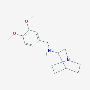 molecular formula C16H24N2O2 B3852932 N-(3,4-dimethoxybenzyl)quinuclidin-3-amine 