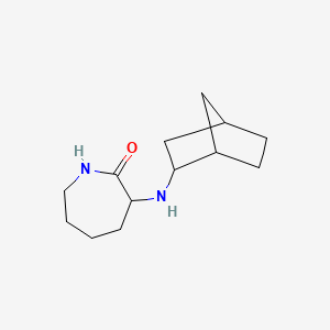 molecular formula C13H22N2O B3852963 3-(bicyclo[2.2.1]hept-2-ylamino)-2-azepanone 
