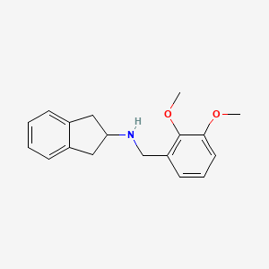 molecular formula C18H21NO2 B3852976 2,3-dihydro-1H-inden-2-yl(2,3-dimethoxybenzyl)amine 
