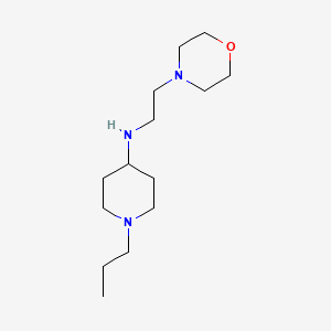 molecular formula C14H29N3O B3852992 N-[2-(4-morpholinyl)ethyl]-1-propyl-4-piperidinamine 