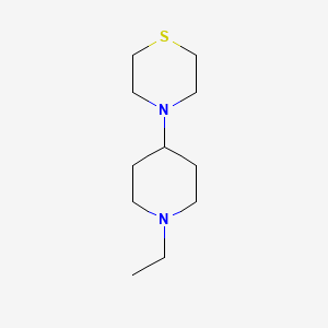 molecular formula C11H22N2S B3853034 4-(1-ethyl-4-piperidinyl)thiomorpholine 