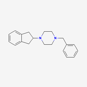 molecular formula C20H24N2 B3853041 1-benzyl-4-(2,3-dihydro-1H-inden-2-yl)piperazine 