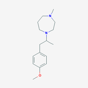molecular formula C16H26N2O B3853061 1-[2-(4-methoxyphenyl)-1-methylethyl]-4-methyl-1,4-diazepane 
