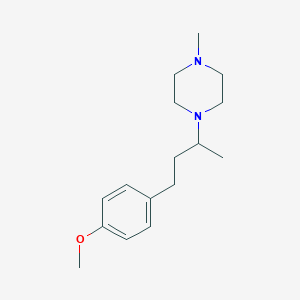 molecular formula C16H26N2O B3853070 1-[3-(4-methoxyphenyl)-1-methylpropyl]-4-methylpiperazine 