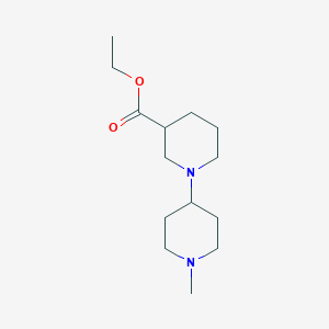molecular formula C14H26N2O2 B3853091 ethyl 1'-methyl-1,4'-bipiperidine-3-carboxylate 