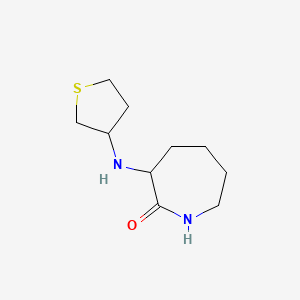 molecular formula C10H18N2OS B3853137 3-(tetrahydro-3-thienylamino)-2-azepanone 