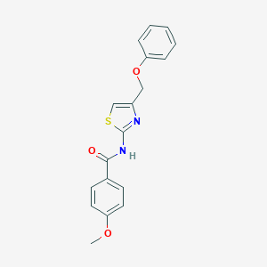 4-methoxy-N-[4-(phenoxymethyl)-1,3-thiazol-2-yl]benzamide