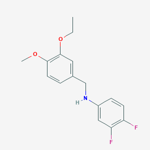 (3,4-difluorophenyl)(3-ethoxy-4-methoxybenzyl)amine