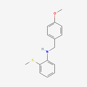 molecular formula C15H17NOS B3853159 (4-methoxybenzyl)[2-(methylthio)phenyl]amine 