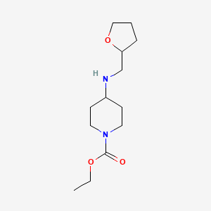 molecular formula C13H24N2O3 B3853161 ethyl 4-[(tetrahydro-2-furanylmethyl)amino]-1-piperidinecarboxylate 