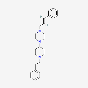 molecular formula C26H35N3 B3853182 1-[1-(2-phenylethyl)-4-piperidinyl]-4-(3-phenyl-2-propen-1-yl)piperazine 