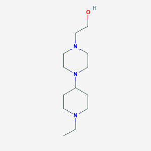 molecular formula C13H27N3O B3853184 2-[4-(1-ethyl-4-piperidinyl)-1-piperazinyl]ethanol 