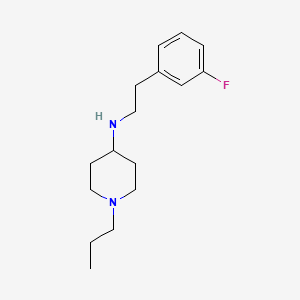 molecular formula C16H25FN2 B3853194 N-[2-(3-fluorophenyl)ethyl]-1-propyl-4-piperidinamine 
