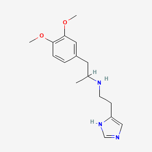 molecular formula C16H23N3O2 B3853195 1-(3,4-dimethoxyphenyl)-N-[2-(1H-imidazol-4-yl)ethyl]-2-propanamine 