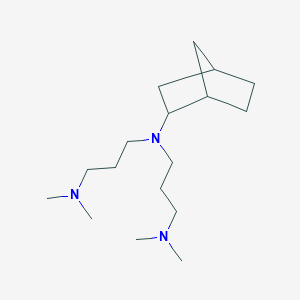 molecular formula C17H35N3 B3853233 N-bicyclo[2.2.1]hept-2-yl-N-[3-(dimethylamino)propyl]-N',N'-dimethyl-1,3-propanediamine 