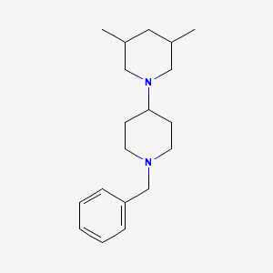 molecular formula C19H30N2 B3853245 1'-benzyl-3,5-dimethyl-1,4'-bipiperidine 
