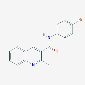 molecular formula C17H13BrN2O B385325 N-(4-bromophenyl)-2-methyl-3-quinolinecarboxamide 