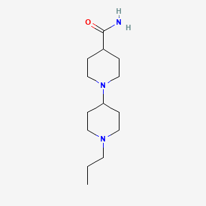 molecular formula C14H27N3O B3853251 1'-propyl-1,4'-bipiperidine-4-carboxamide 