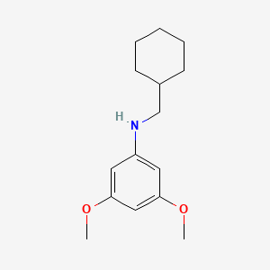 molecular formula C15H23NO2 B3853258 (cyclohexylmethyl)(3,5-dimethoxyphenyl)amine 