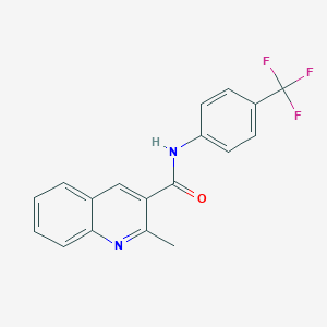 2-methyl-N-[4-(trifluoromethyl)phenyl]-3-quinolinecarboxamide