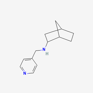 molecular formula C13H18N2 B3853286 N-(4-pyridinylmethyl)bicyclo[2.2.1]heptan-2-amine 