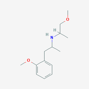 molecular formula C14H23NO2 B3853294 (2-methoxy-1-methylethyl)[2-(2-methoxyphenyl)-1-methylethyl]amine 