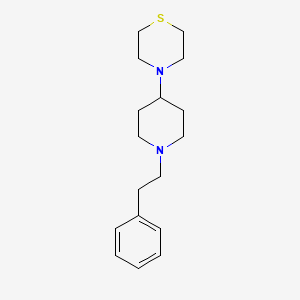 molecular formula C17H26N2S B3853302 4-[1-(2-phenylethyl)-4-piperidinyl]thiomorpholine 