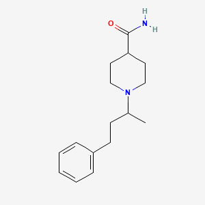 molecular formula C16H24N2O B3853304 1-(1-methyl-3-phenylpropyl)-4-piperidinecarboxamide 