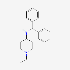 molecular formula C20H26N2 B3853306 N-(diphenylmethyl)-1-ethyl-4-piperidinamine 