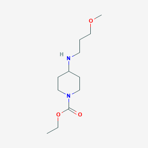 molecular formula C12H24N2O3 B3853316 ethyl 4-[(3-methoxypropyl)amino]-1-piperidinecarboxylate 